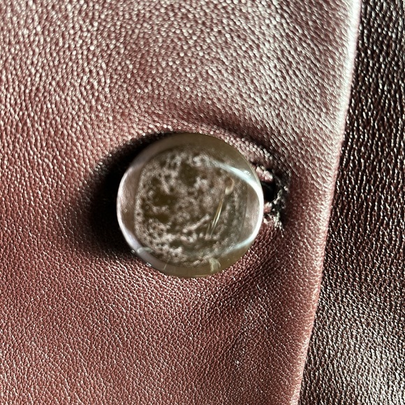 Vintage Apex Pelle  Collection Leather Coat Brown Women's XXL - Picture 15 of 16